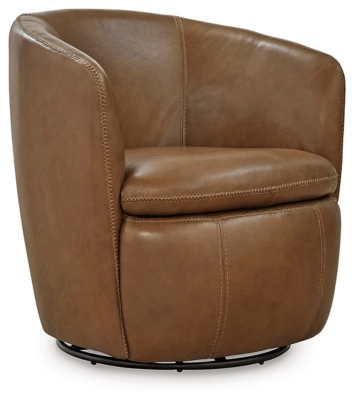Kierreys Leather Swivel Chair