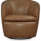 Kierreys Leather Swivel Chair