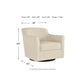 Bradney Leather Swivel Accent Chair