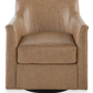 Bradney Leather Swivel Accent Chair