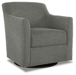 Bradney Leather Swivel Accent Chair