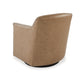 Bradney Leather Swivel Accent Chair