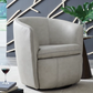 Kierreys Leather Swivel Chair