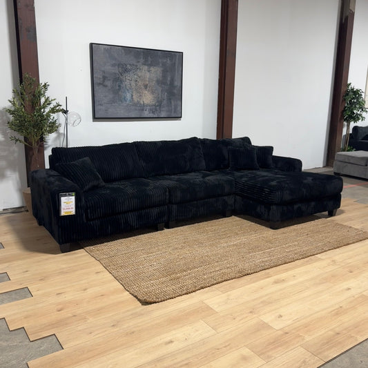 Oversized 3-Piece Modular Sectional with Chaise