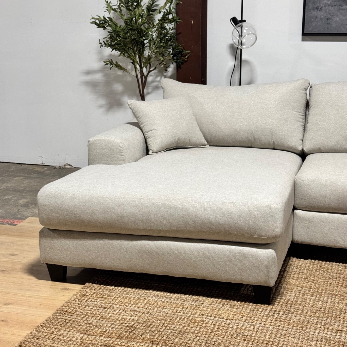 Oversized 3-Piece Modular Sectional with Chaise