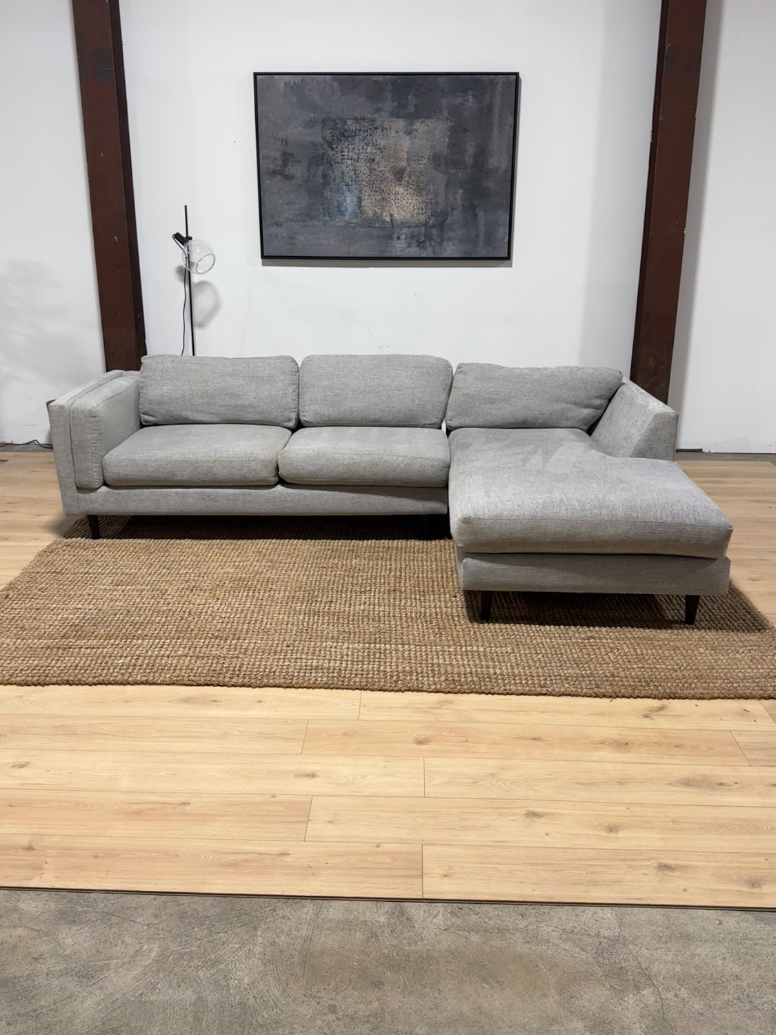 Gray 2-Piece Sectional Sofa 🚛 Same Day Delivery