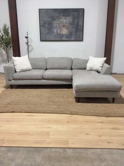 Gray 2-Piece Sectional Sofa 🚛 Same Day Delivery