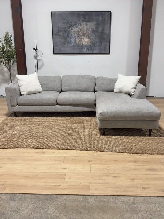 Gray 2-Piece Sectional Sofa 🚛 Same Day Delivery