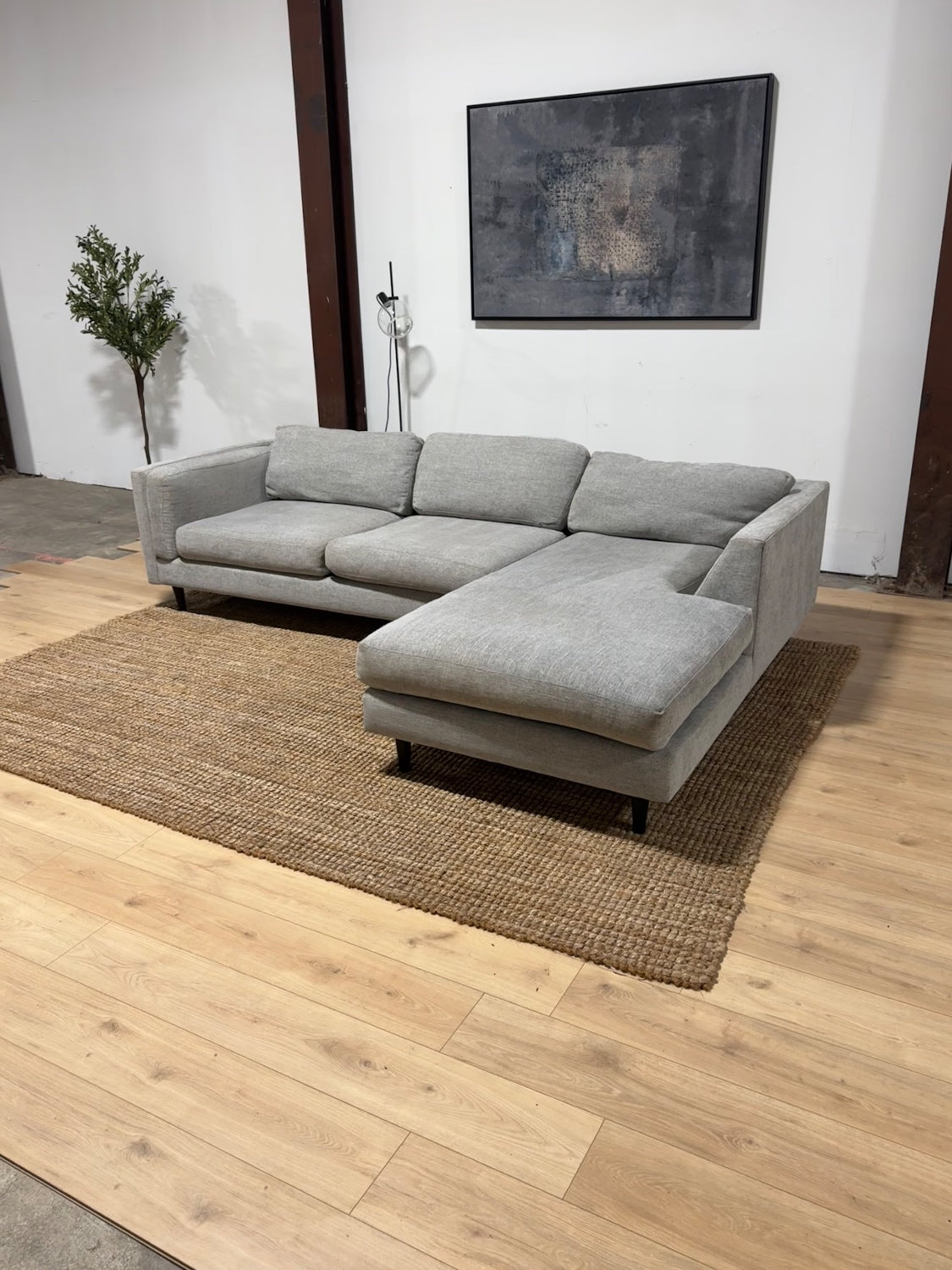 Gray 2-Piece Sectional Sofa 🚛 Same Day Delivery
