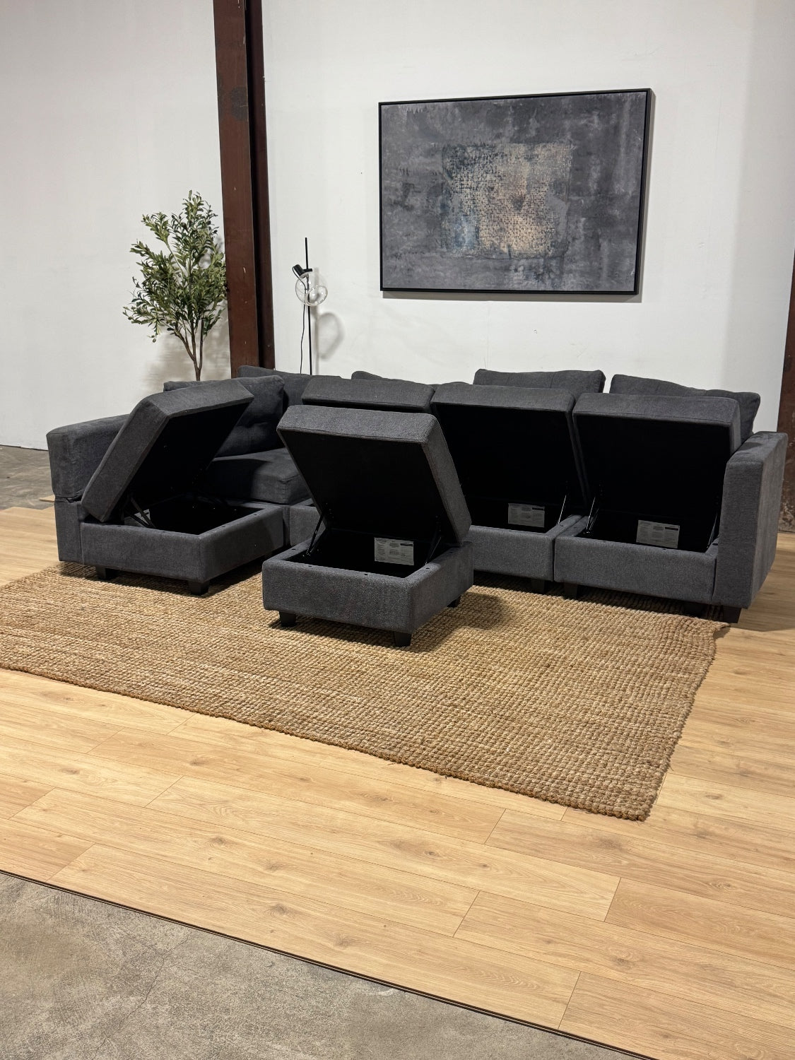 6pc Modular Sectional Sectional Sofa 🚛 Same Day Delivery