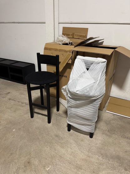 House of Leon Teddy Counter Stools – Black