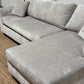 Willow Premium Fabric Sectional in Fog