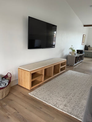 White Oak Media Console (Retail $3450)