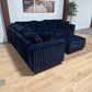 Haven Fluffy L-Shaped Sectional w/ Ottoman