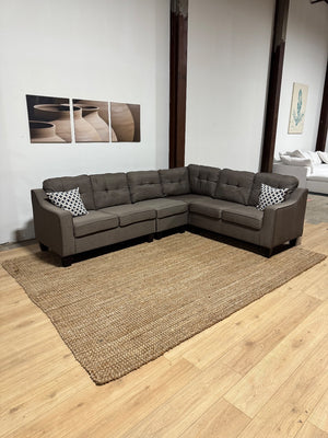 Brown 4-Piece Sectional Sofa