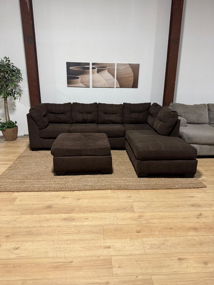Sectional Couch with Ottoman (Delivery Available)