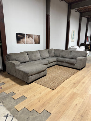 Gray U-Shape Sectional Couch