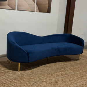Meridian Navy Velvet Sofa