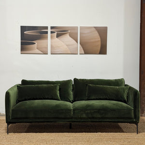 MCM Rae 84" Green Couch (Delivery Available)