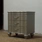 Landmark Traditional 3-Drawer Nightstand in Silver