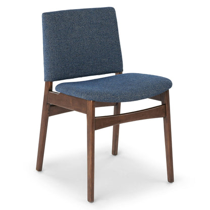 Article Nosh Dining Chair - Walnut And Denim Blue (Set of 4)