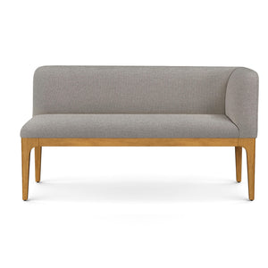 Article Rosin 56.75" Banquette - Smoked Oak And Hestia Gray (Set of 2)