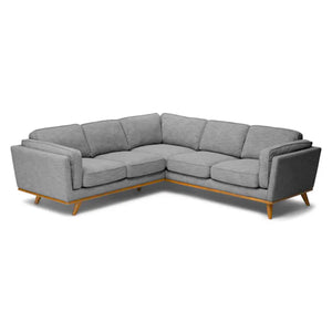 ARTICLE Timber 93" Corner Sectional - Pebble Gray