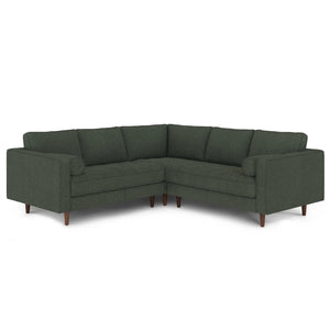 ARTICLE Sven 91" Tufted Corner Sectional - Green Wool Bouclé