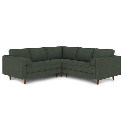 ARTICLE Sven 91" Tufted Corner Sectional - Green Wool Bouclé