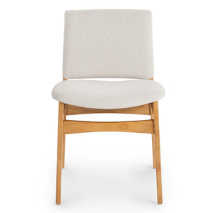 Article Nosh Dining Chair - Oak And Ratine Ivory (Set of 4)