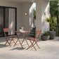 Article Nina Outdoor Folding Cafe Table - Ochre Brown