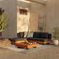 ARTICLE Lubek 82.5" Outdoor Low Left Sectional Set - Slate Gray