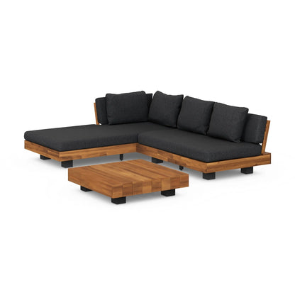 ARTICLE Lubek 82.5" Outdoor Low Left Sectional Set - Slate Gray