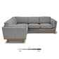 ARTICLE Timber 93" Corner Sectional - Pebble Gray