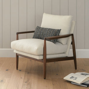 Article Bavel 28.5" Lounge Chair - Walnut And Field Ivory (Set of 2)