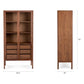 ARTICLE Mysen 35.5" Glass Cabinet - Walnut