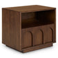 Article Prima 1-Drawer Nightstand - Walnut (Set of 2)