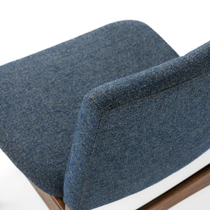 Article Nosh Dining Chair - Walnut And Denim Blue (Set of 4)