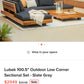 ARTICLE Lubek 100.5" Outdoor Low Corner Sectional Set - Slate Gray