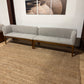 Article Rosin 56.75" Banquette - Smoked Oak And Hestia Gray (Set of 2)