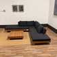 ARTICLE Lubek 100.5" Outdoor Low Corner Sectional Set - Slate Gray