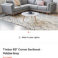 ARTICLE Timber 93" Corner Sectional - Pebble Gray