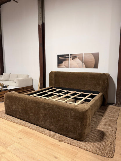 Meridian Modena King Bed in Brown (Retail $1900)