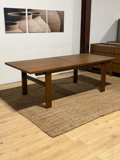 Article Gina 88.5"–112" Smoked Oak Dining Table – Retail $1,399