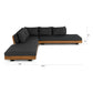 ARTICLE Lubek 100.5" Outdoor Low Corner Sectional Set - Slate Gray
