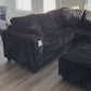 Haven Fluffy L-Shaped Sectional w/ Ottoman